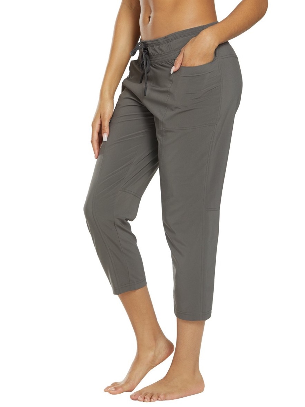 prAna Women's Leonora Capri Black Drawstring Athletic Pants XS - Picture 9 of 9